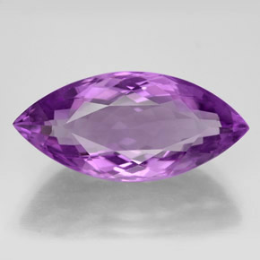 10.53캐럿 천연 바이올렛 아메시스트, 마퀴즈, 22×10.3 mm, VVS