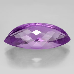 10.53캐럿 천연 바이올렛 아메시스트, 마퀴즈, 22×10.3 mm, VVS