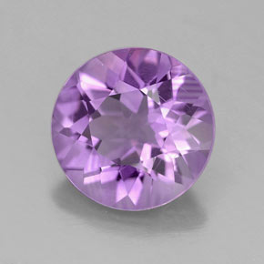2.75캐럿 천연 바이올렛 아메시스트, 라운드 컷, 9.76 mm, VVS-VS