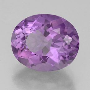 4.30캐럿 천연 바이올렛 아메시스트, 타원형 컷, 11.9×9.8 mm, VS