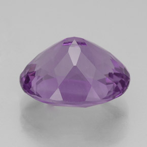 4.30캐럿 천연 바이올렛 아메시스트, 타원형 컷, 11.9×9.8 mm, VS