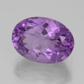6.67캐럿 천연 바이올렛 아메시스트, 타원형 컷, 14×10.1 mm, VVS-VS
