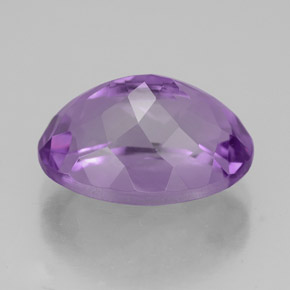 6.67캐럿 천연 바이올렛 아메시스트, 타원형 컷, 14×10.1 mm, VVS-VS