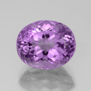 3.95캐럿 천연 바이올렛 아메시스트, 타원형 컷, 10.9×9.1 mm, VS