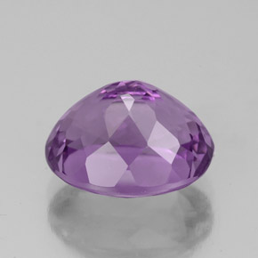 3.95캐럿 천연 바이올렛 아메시스트, 타원형 컷, 10.9×9.1 mm, VS