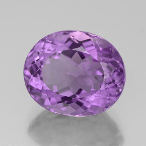 4.76캐럿 천연 바이올렛 아메시스트, 타원형 컷, 11.8×9.8 mm, VS