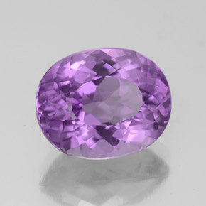 3.95캐럿 천연 바이올렛 아메시스트, 타원형 컷, 11.3×9.2 mm, VVS