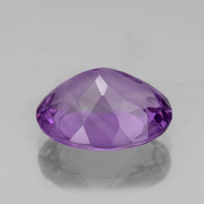 3.96캐럿 천연 바이올렛 아메시스트, 타원형 컷, 12×9.8 mm, VS
