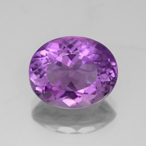 3.71캐럿 천연 바이올렛 아메시스트, 타원형 컷, 11.3×9.2 mm, VS