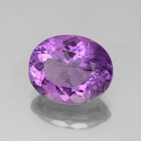 3.71캐럿 천연 바이올렛 아메시스트, 타원형 컷, 11.3×9.2 mm, VS