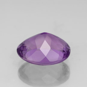 3.71캐럿 천연 바이올렛 아메시스트, 타원형 컷, 11.3×9.2 mm, VS