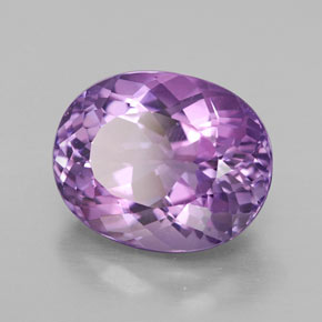 4.76캐럿 천연 바이올렛 아메시스트, 타원형 컷, 12×9.6 mm, VVS