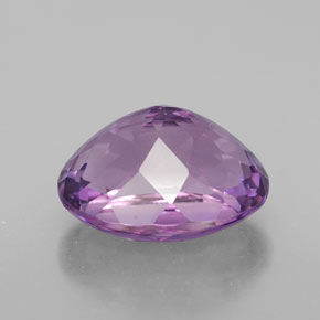 4.76캐럿 천연 바이올렛 아메시스트, 타원형 컷, 12×9.6 mm, VVS
