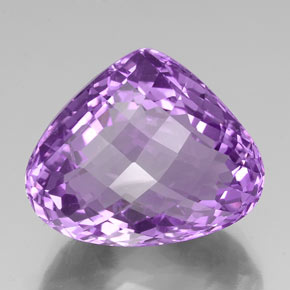 36.79캐럿 천연 바이올렛 아메시스트, 배 모양, 23.6×19.5 mm, VS