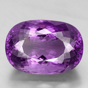 67.64캐럿 천연 퍼플 아메시스트, 타원형 컷, 30.1×21 mm, VVS