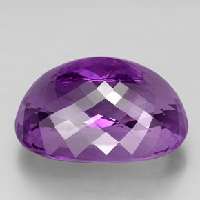67.64캐럿 천연 퍼플 아메시스트, 타원형 컷, 30.1×21 mm, VVS