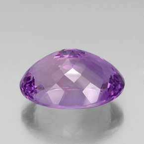 29.09캐럿 천연 퍼플 아메시스트, 타원형 컷, 23.4×17.2 mm, VVS-VS