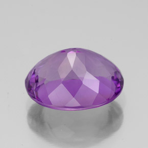 4.50캐럿 천연 바이올렛 아메시스트, 타원형 컷, 12×9.7 mm, VVS