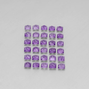 캐럿 천연 바이올렛 아메시스트 보석, 스퀘어, 3×3 mm, VS