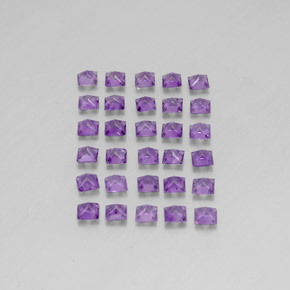 캐럿 천연 바이올렛 아메시스트 보석, 스퀘어, 3×3 mm, VS
