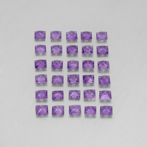 캐럿 천연 바이올렛 아메시스트 보석, 스퀘어, 3×3 mm, VS