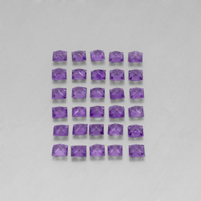 캐럿 천연 바이올렛 아메시스트 보석, 스퀘어, 3×3 mm, VS