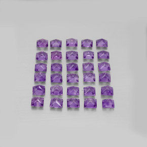 캐럿 천연 바이올렛 아메시스트 보석, 스퀘어, 3.1×3.1 mm, VS