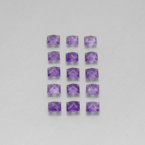 캐럿 천연 바이올렛 아메시스트 보석, 스퀘어, 3.4×3.4 mm, VS