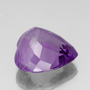20.85캐럿 천연 바이올렛 아메시스트, 하트 모양, 19.5×18.9 mm, VVS-VS