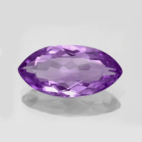 7.64캐럿 천연 바이올렛 아메시스트, 마퀴즈, 20×10.1 mm, VVS