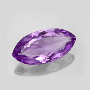 7.64캐럿 천연 바이올렛 아메시스트, 마퀴즈, 20×10.1 mm, VVS