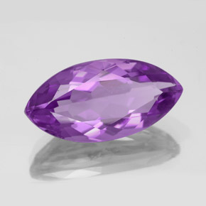 8.44캐럿 천연 바이올렛 아메시스트, 마퀴즈, 20×10.1 mm, VVS-VS