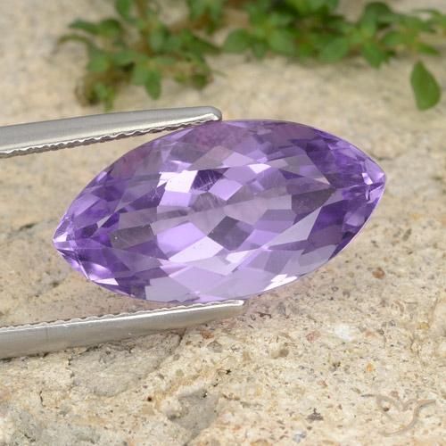 7.27ct 자연스러운 딥 아이리스 바이올렛 자수정, 보석, VS