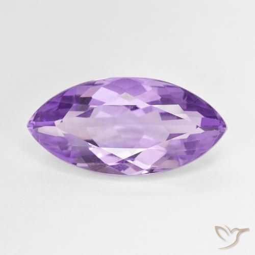 6.22ct 자연스러운 딥 아이리스 바이올렛 자수정, 보석, VS