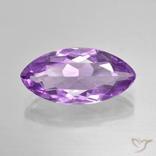 5.79ct 자연스러운 딥 퍼플리쉬 바이올렛 자수정, 보석, VS