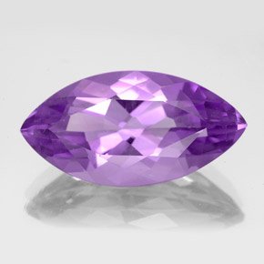 6.87캐럿 천연 바이올렛 아메시스트, 마퀴즈, 19.5×10 mm, VS