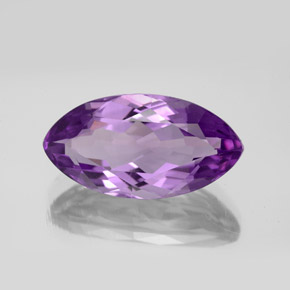 6.72캐럿 천연 비비드 바이올렛 아메시스트, 마퀴즈, 18.1×9.4 mm, VVS-VS
