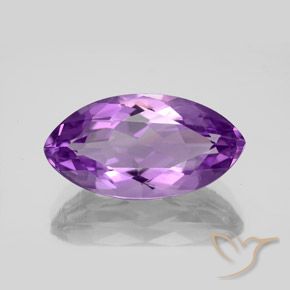 6.54ct 자연스러운 비비드 바이올렛 자수정, 보석, VS