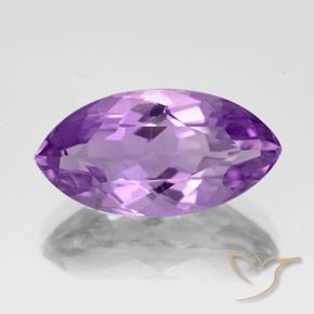 7.04ct 자연스러운 미디엄 퍼플리쉬 바이올렛 자수정, 보석, VVS-VS
