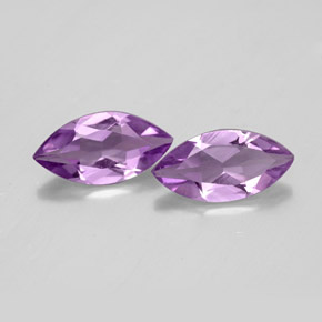 캐럿 천연 바이올렛 아메시스트 보석, 마퀴즈, 10.1×5.1 mm, VS