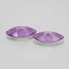 캐럿 천연 바이올렛 아메시스트 보석, 마퀴즈, 10.1×5.1 mm, VS