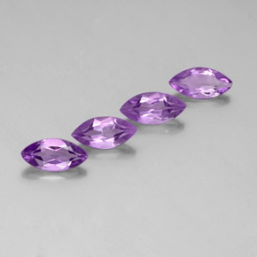 캐럿 천연 바이올렛 아메시스트 보석, 마퀴즈, 9.9×4.9 mm, VS