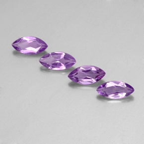 3.68캐럿 천연 바이올렛 아메시스트 보석, 마퀴즈, 10×5 mm, VS