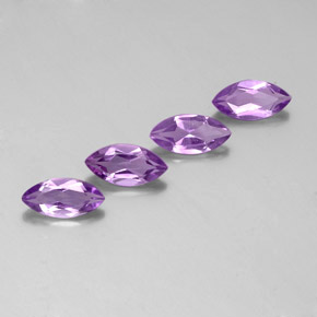 3.68캐럿 천연 바이올렛 아메시스트 보석, 마퀴즈, 10×5 mm, VS