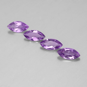 캐럿 천연 바이올렛 아메시스트 보석, 마퀴즈, 10.1×4.9 mm, VS
