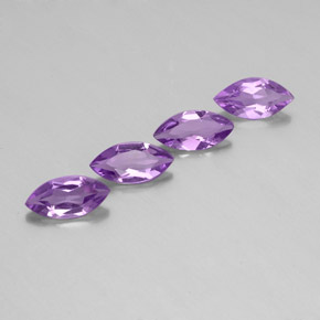 캐럿 천연 바이올렛 아메시스트 보석, 마퀴즈, 10.1×4.9 mm, VS