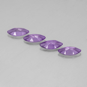캐럿 천연 바이올렛 아메시스트 보석, 마퀴즈, 10.1×4.9 mm, VS