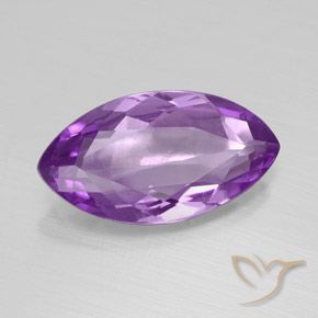 5.21캐럿 천연 비비드 바이올렛 아메시스트, 마퀴즈, 17.9×9.7 mm, VS