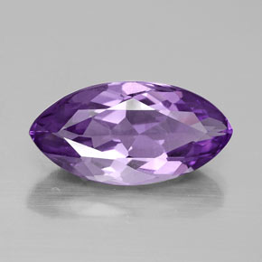 4.43캐럿 천연 바이올렛 아메시스트, 마퀴즈, 16.2×8.3 mm, VS