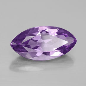 4.43캐럿 천연 바이올렛 아메시스트, 마퀴즈, 16.2×8.3 mm, VS
